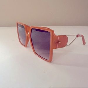 Aldo Unisex oversized orange sunglasses